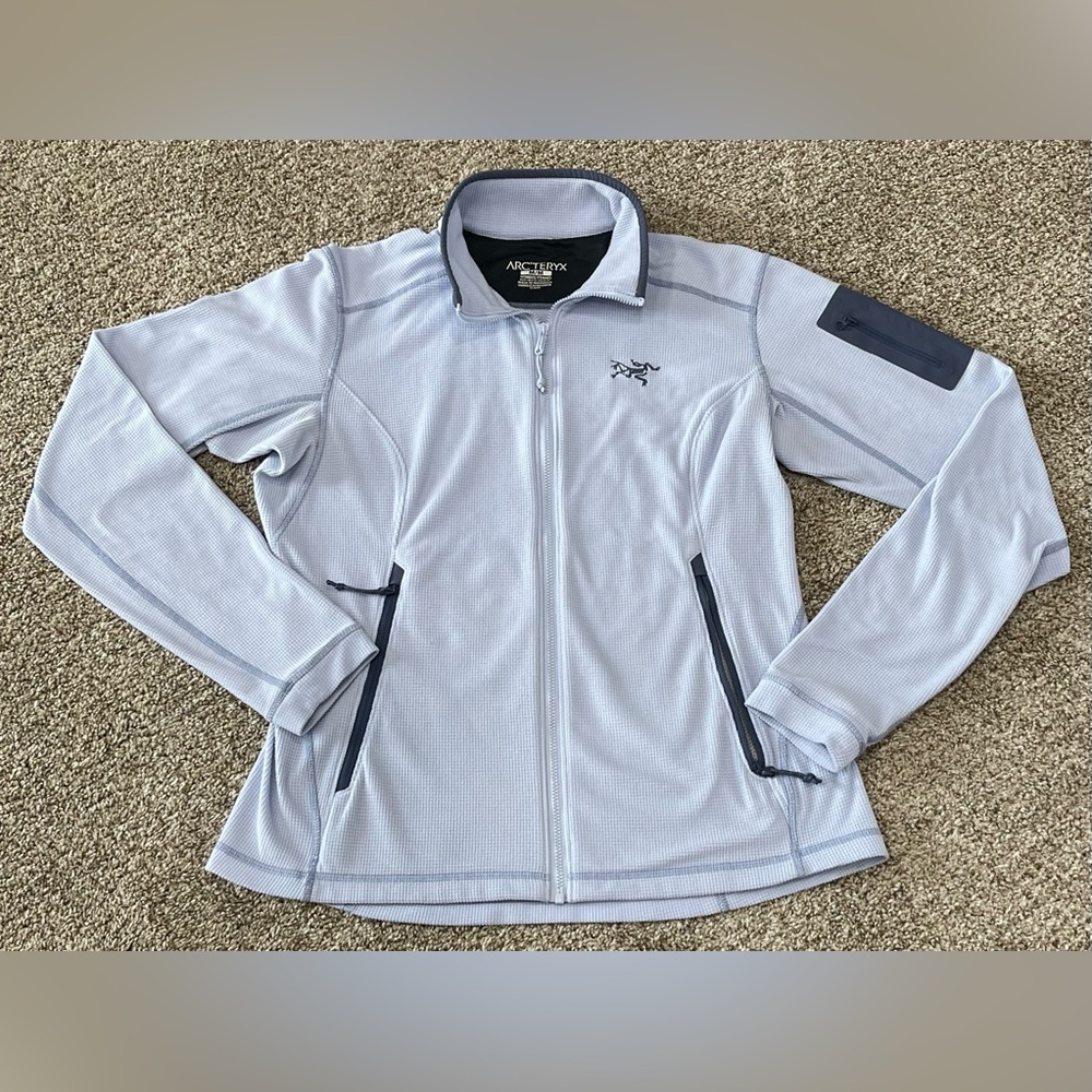 ARC'TERYX Delta LT Women’s Jacket Full Zip Fleece Size M Polartec Purpleish